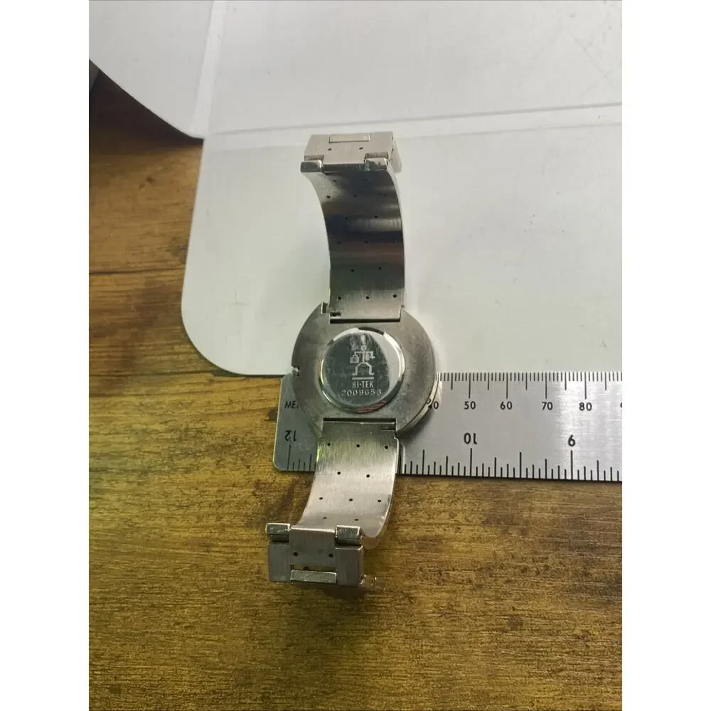 Hi Tek Alexander Steam Punk Silver Watch Works New Battery